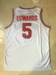 NBA 5 Edwards Georgia Maillot blanc